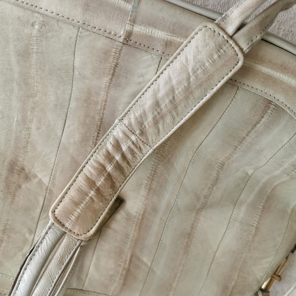 *sold* Vintage grey and gold shoulder bag, retro purse - Picture 6 of 9